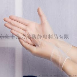 东莞高品质PVC手套超薄一次性透明手套普通劳保手套厂家直销