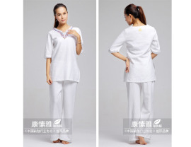 女棉麻中袖瑜伽服套装（209）